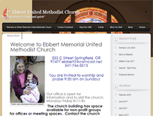 Tablet Screenshot of ebbertumc.org